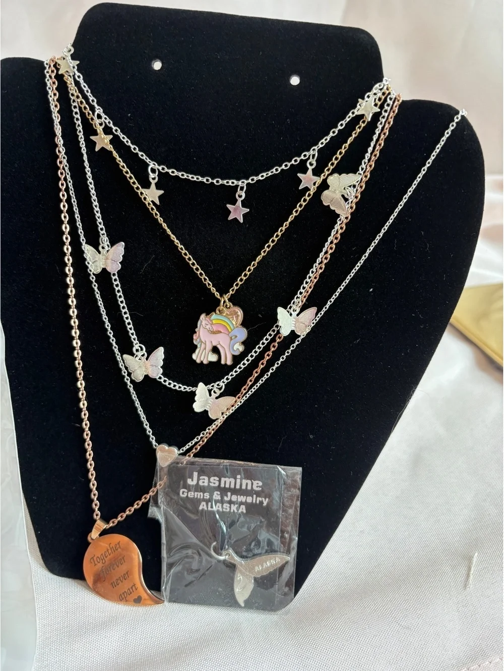 Mixed Lot of Children’s Fashion Jewelry Including Necklaces, Bracelets
